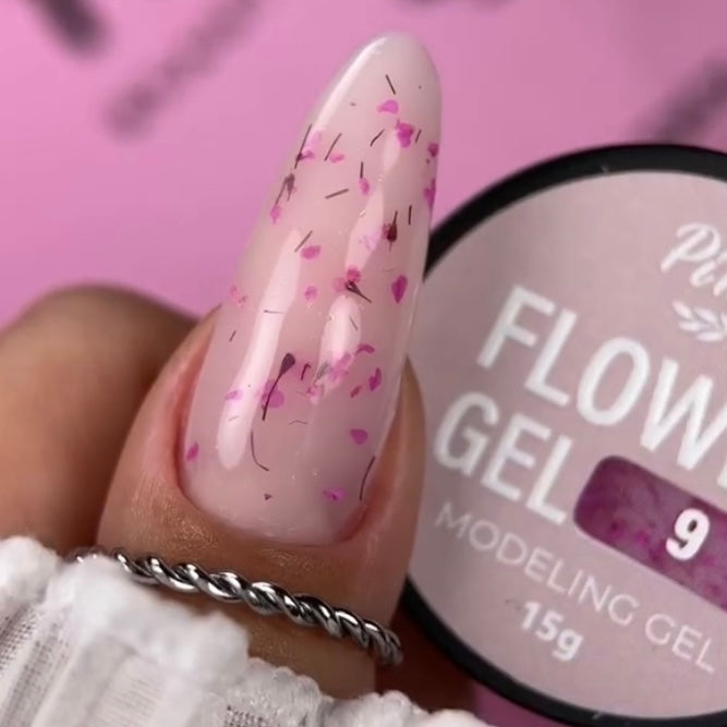 Pink Super Gel Flower Nude 09, 15g