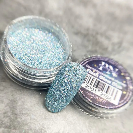 Patrisa Nail Reflective Glitter Flash Glow Blue, 2g