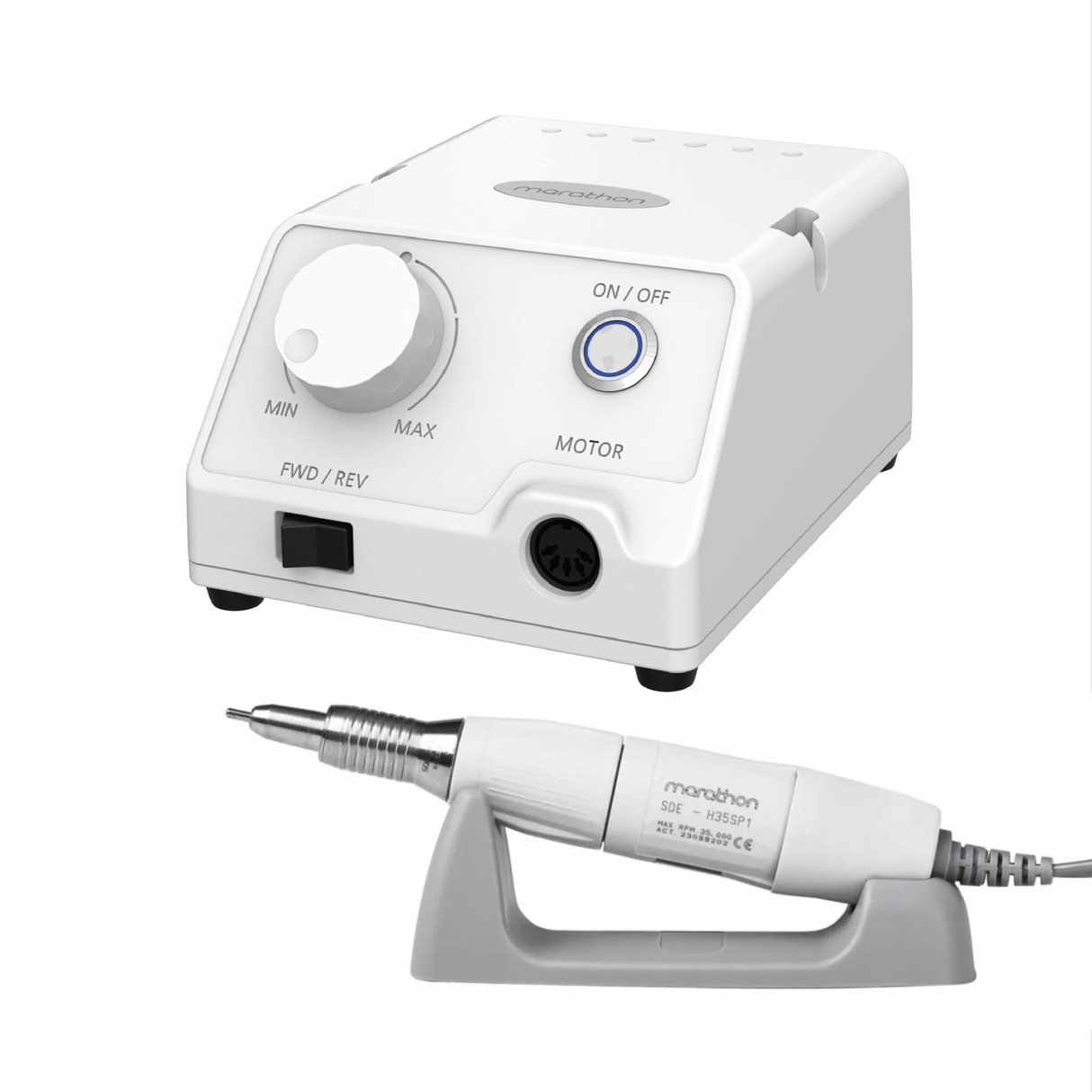 Saeyang Escort III H35SP1 35k RPM + Pedal — Original E-File Nail Drill Machine Marathon