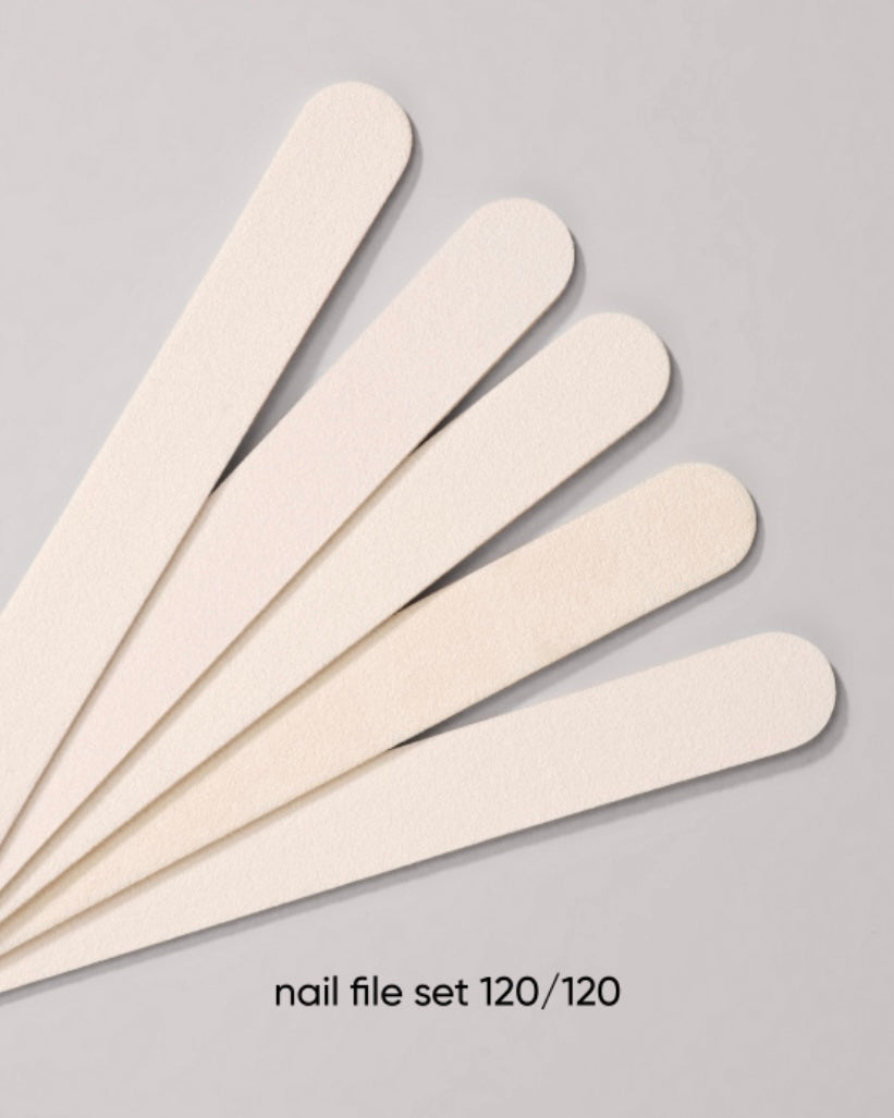 Dark Disposable Nail Files, 50 pcs (120/120 grit)