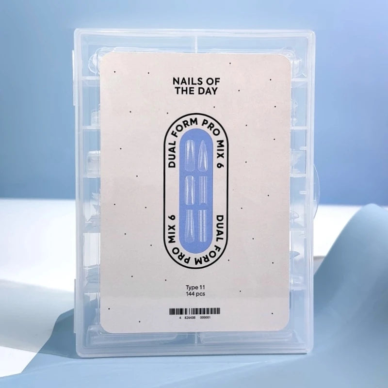 Nails Of The Day Dual Form Pro Mix 6 (Type 11), 144 pcs