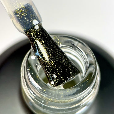 Nailapex universal Gold Glitter Top Gel No Tack Finish, 15 ml