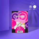 Staleks Disposable white files on soft foam layer for pedicure disc Pododisc M Expert, 20 mm (50 pcs)
