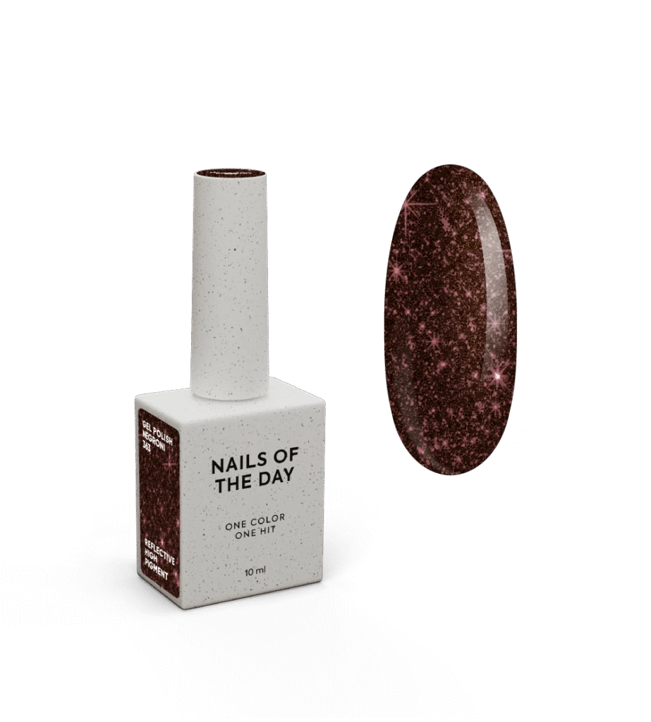 Nails Of The Day Gel Polish Reflective Negroni, 10 ml