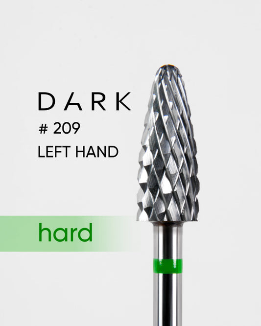 Dark Carbide Nail Drill Bit Green Left Hand #209