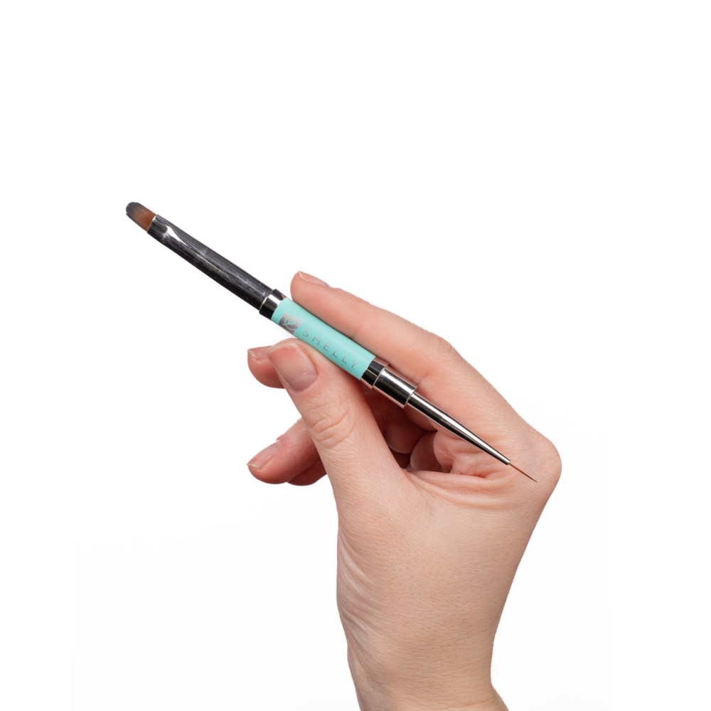 Shelly Double-Ended Nail Art Brush – Liner & Gel