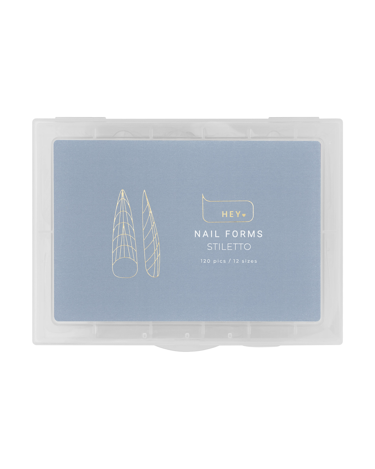 Heylove Nail Forms Stiletto, 120 pcs
