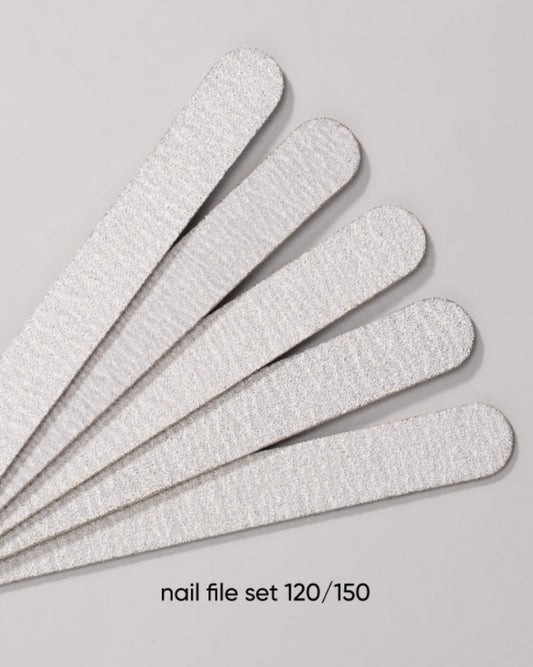 Dark Disposable Nail Files, 50 pcs (120/150 grit)