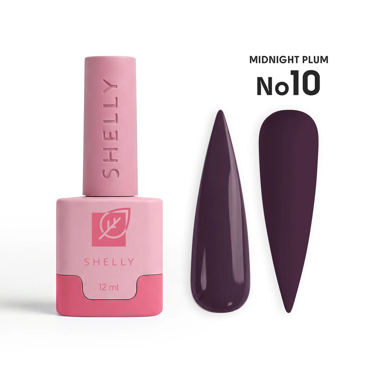 Shelly Gel Polish Midnight Plum 10, 12 ml