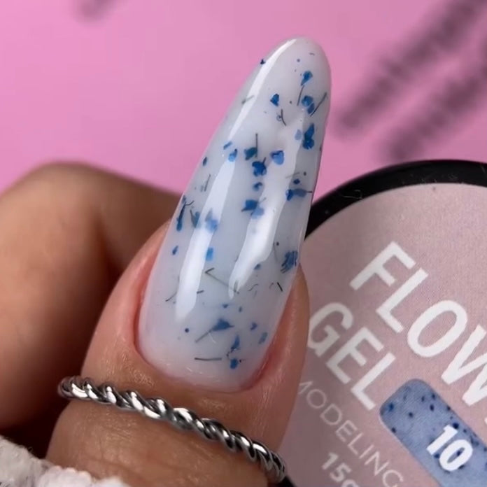 Pink Super Gel Flower in Milk 10, 15g