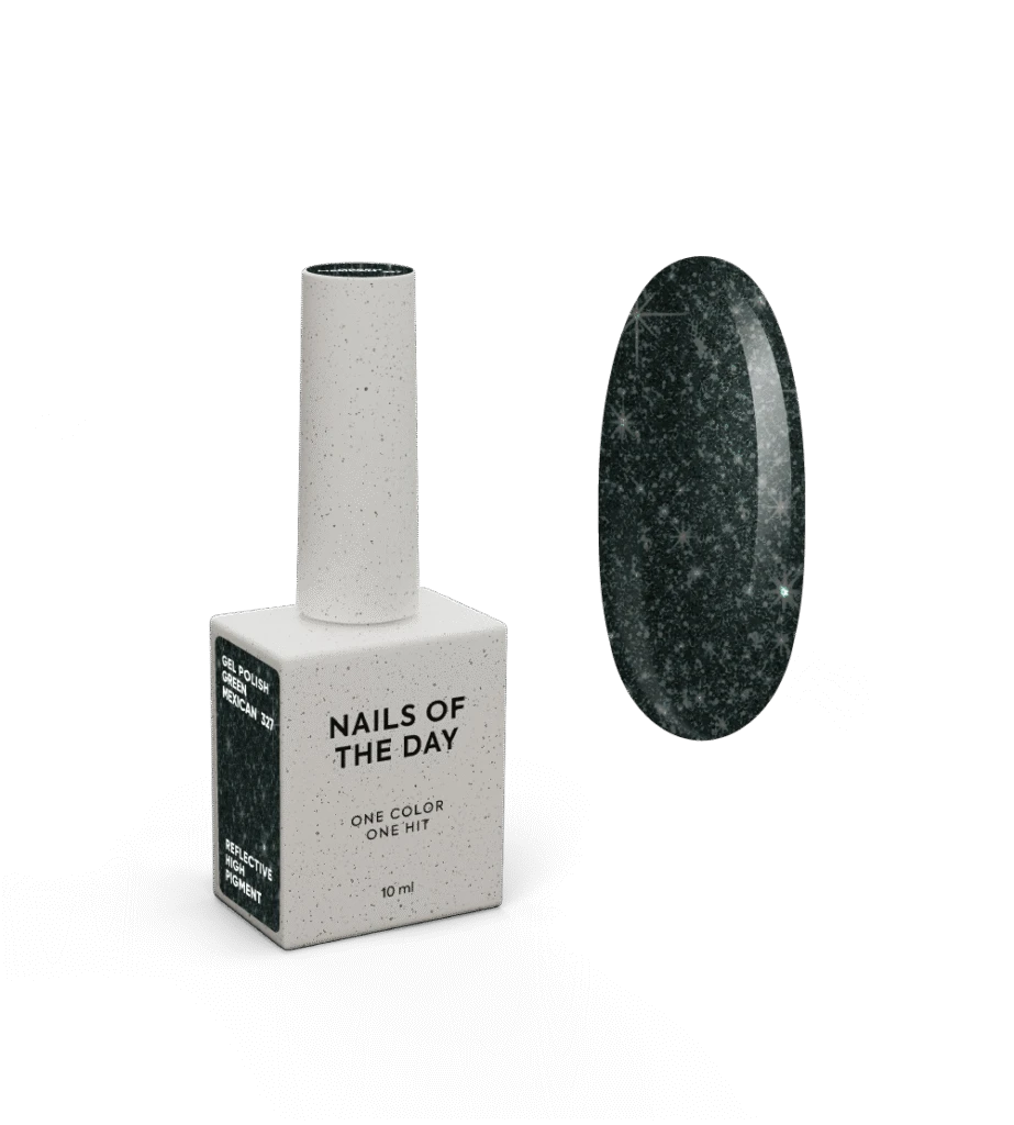 Nails Of The Day Gel Polish Reflective Green Mexican, 10 ml