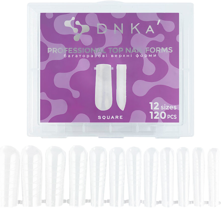 Dnka Top Nail Forms Square, 120pcs