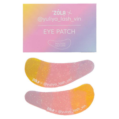 Zola x Yuliya Lash Vin Multi-functional Silicone Patches Yellow-Pink-Blue Gradient