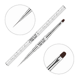 Nails Of The Day Brush Professional Brush 2-in-1: Liner 11 mm + Oval 11 mm