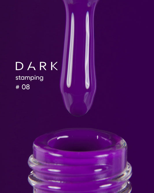 Dark Stamping Polish Purple 08, 8 ml