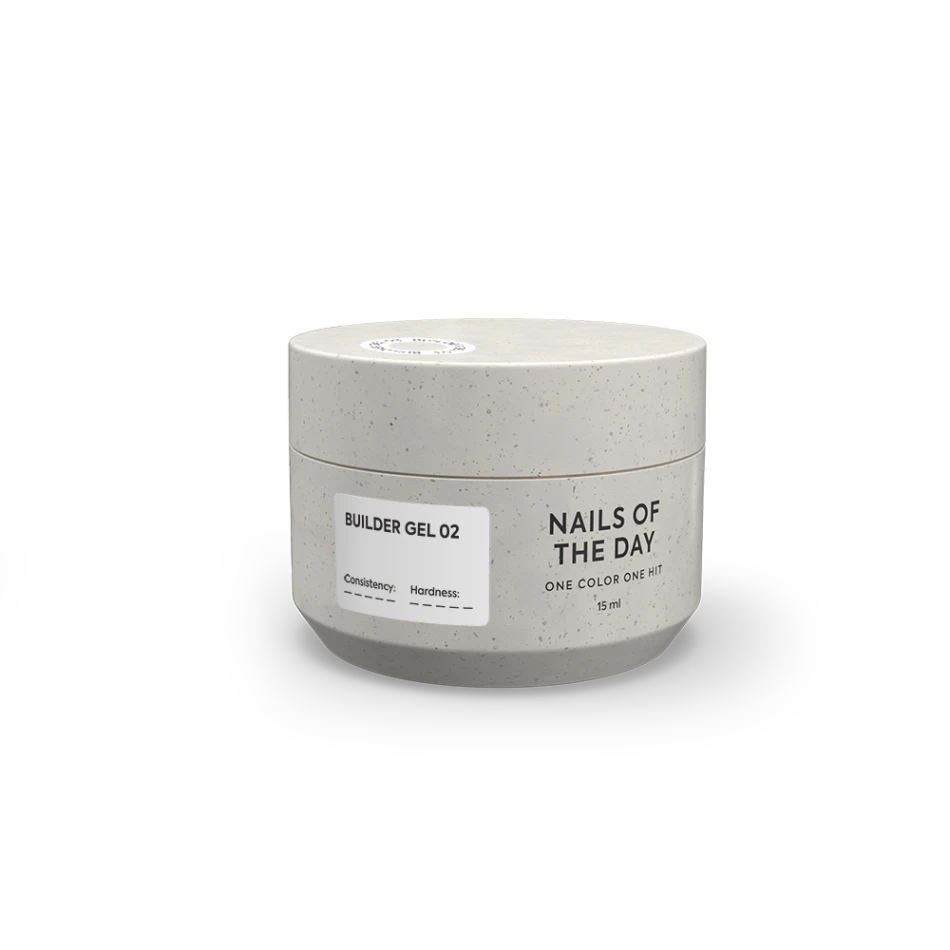 Nails Of The Day Gel Builder Gel 02 Milky White, 15 ml