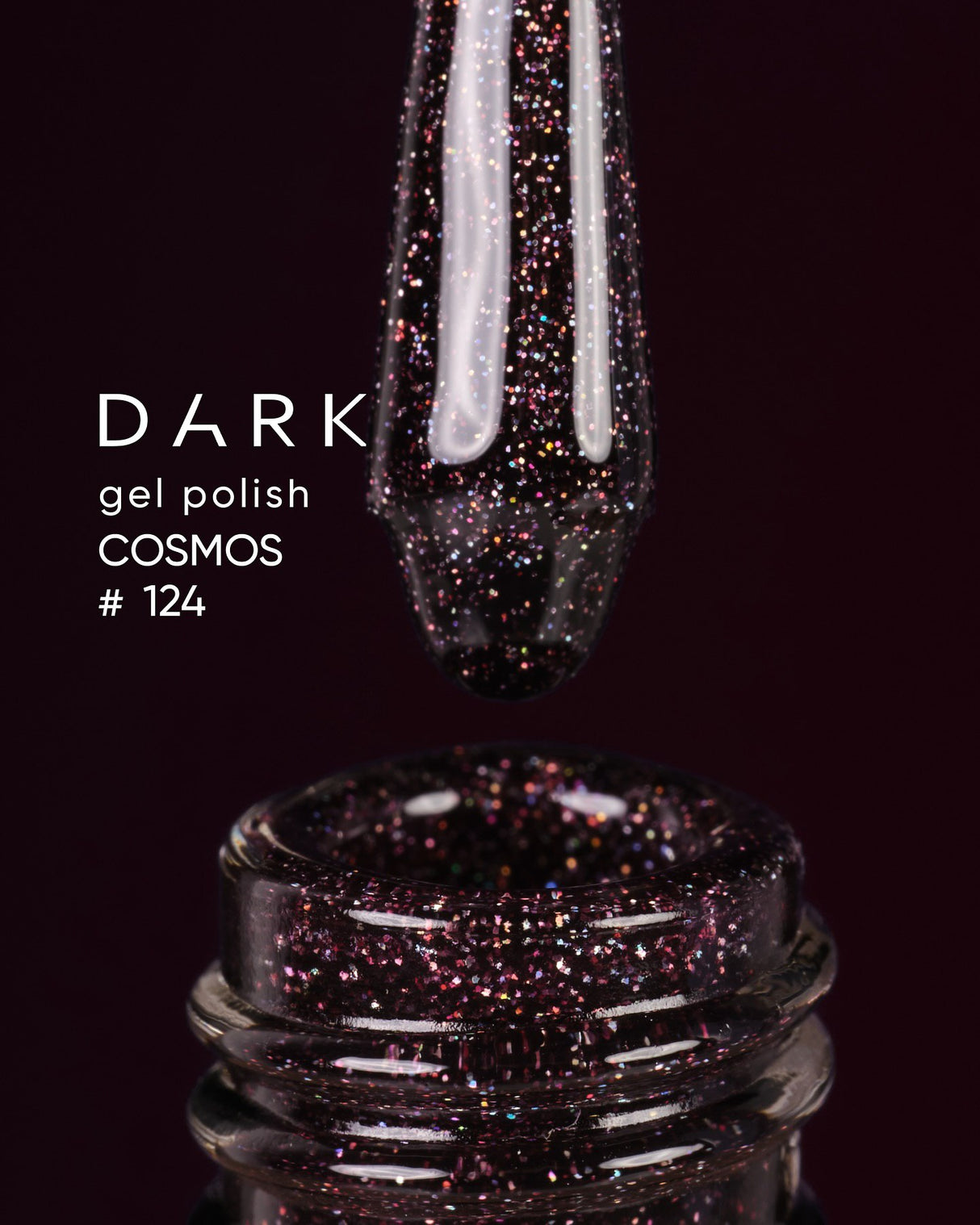 Dark Gel Polish (Cosmos) 124, 10 ml