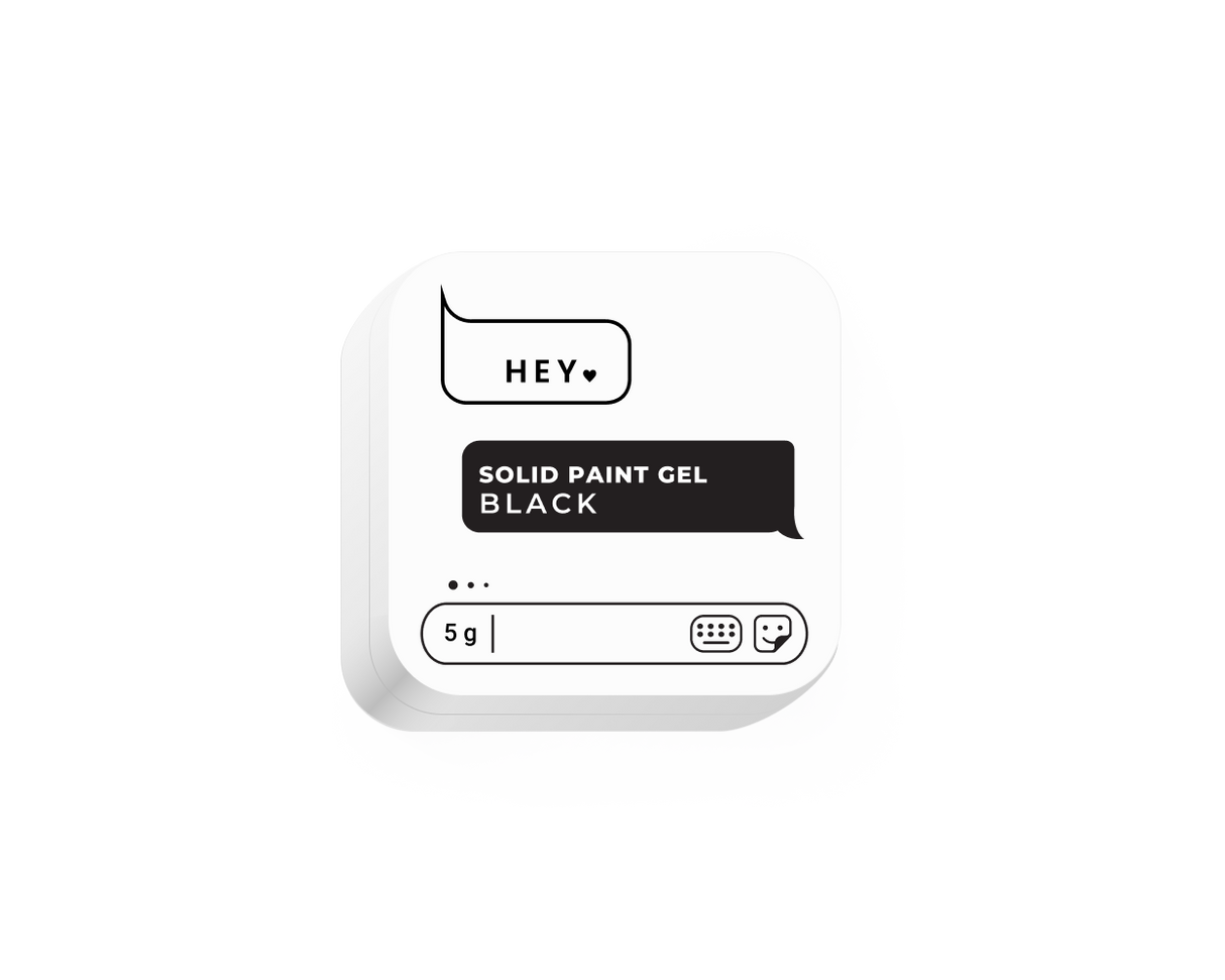 Heylove Solid Paint Gel Black, 5 g