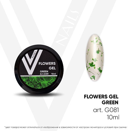 Flowers Gel Green Vogue Nails, 10 ml