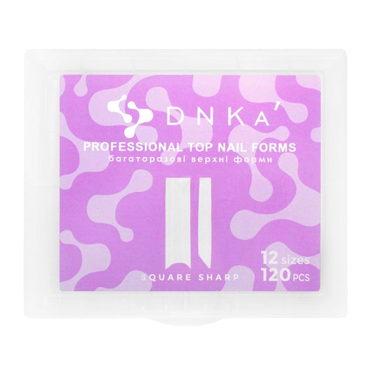 Dnka Top Nail Forms Square Sharp, 120pcs