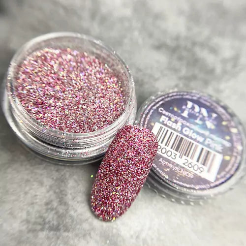 Patrisa Nail Reflective Glitter Flash Glow Pink, 2g