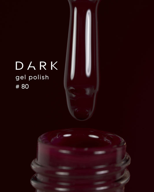 Dark Gel Polish (New Collection) 80, 10 ml