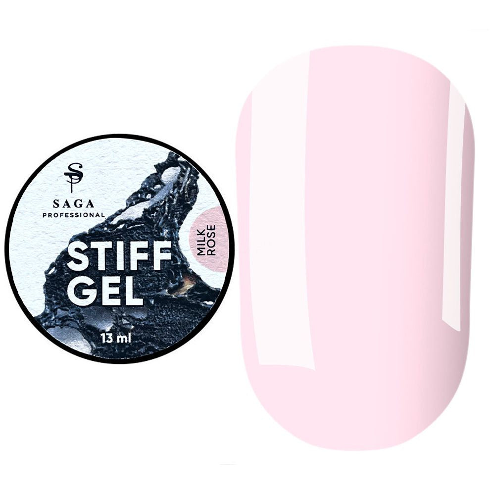 Saga Stiff Gel (gel jelly) Milk Rose, 13 ml