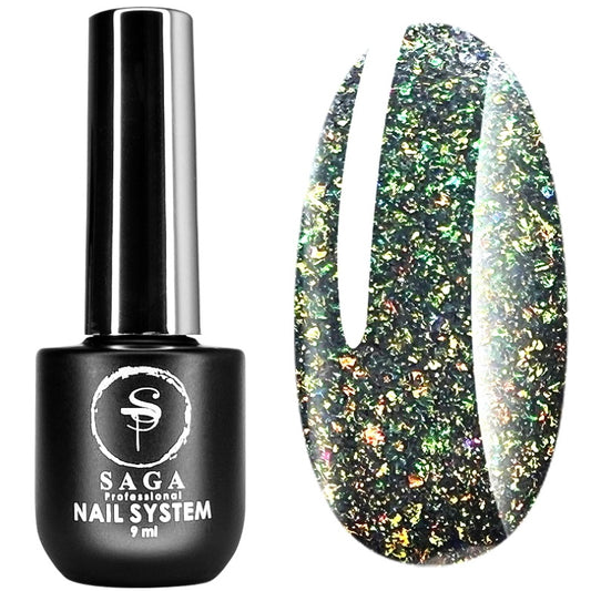 Saga Gel Polish Reflective Fiery Gel 19, 9 ml