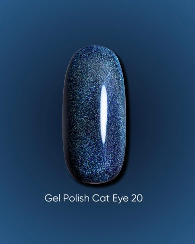 Dark Gel Polish Cat Eye 20, 6 ml