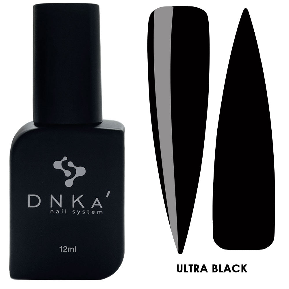 Dnka Gel Polish Ultra Black, 12 ml