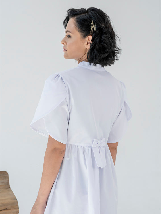 Button-down Dress (white)