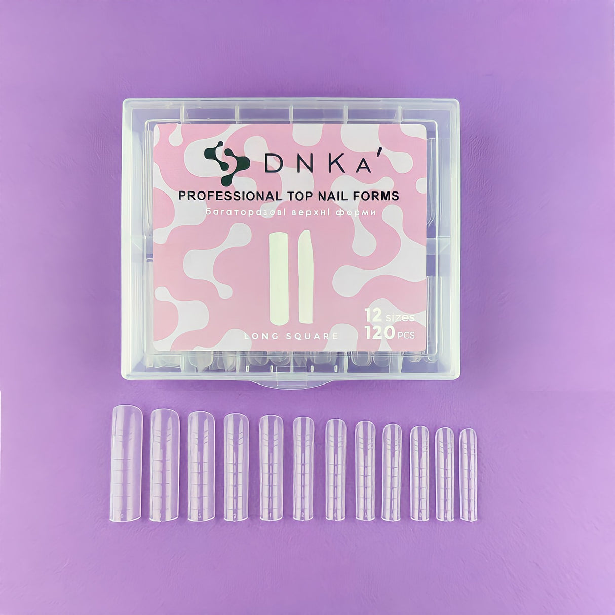 Dnka Top Nail Forms Long Square, 120pcs