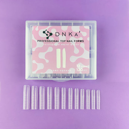 Dnka Top Nail Forms Long Square, 120pcs