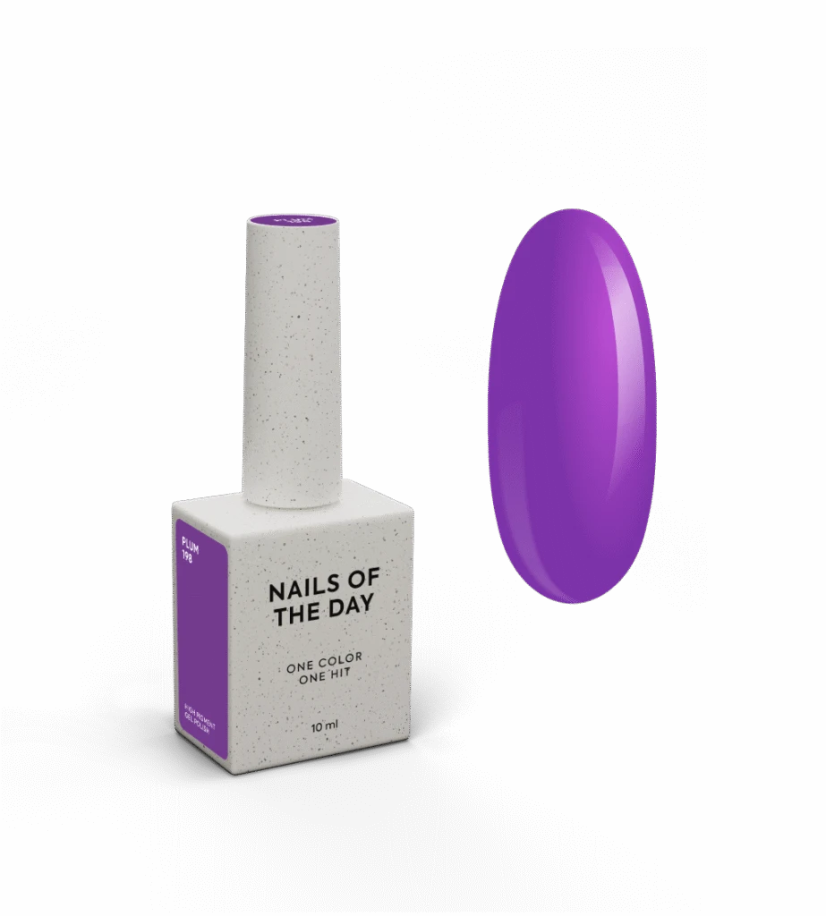 Nails Of The Day Gel Polish Plum-198, 10 ml