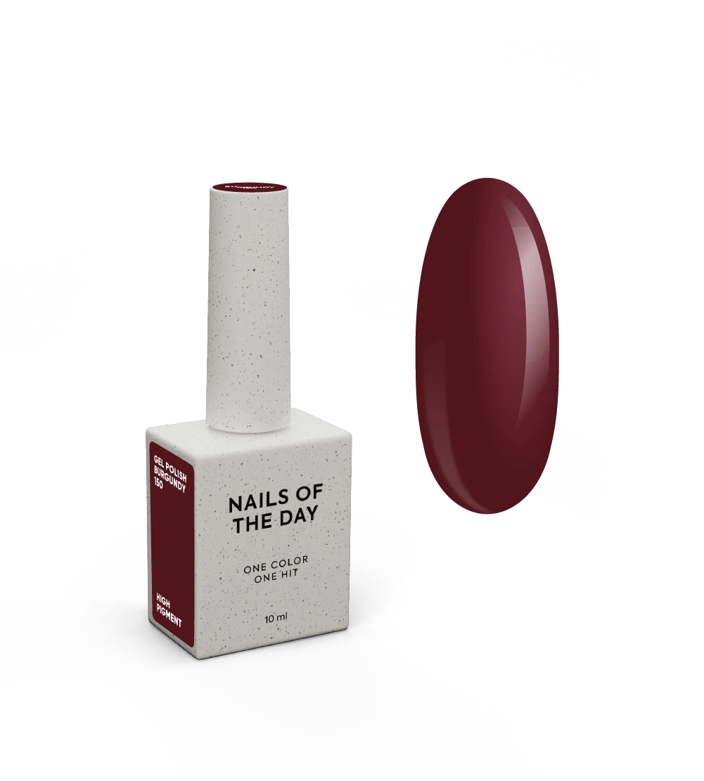 Nails Of The Day Gel Polish 150 Burgundy, 10 ml