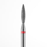 Dark Diamond Nail Bit Sharp Flame 2.3x10 mm red