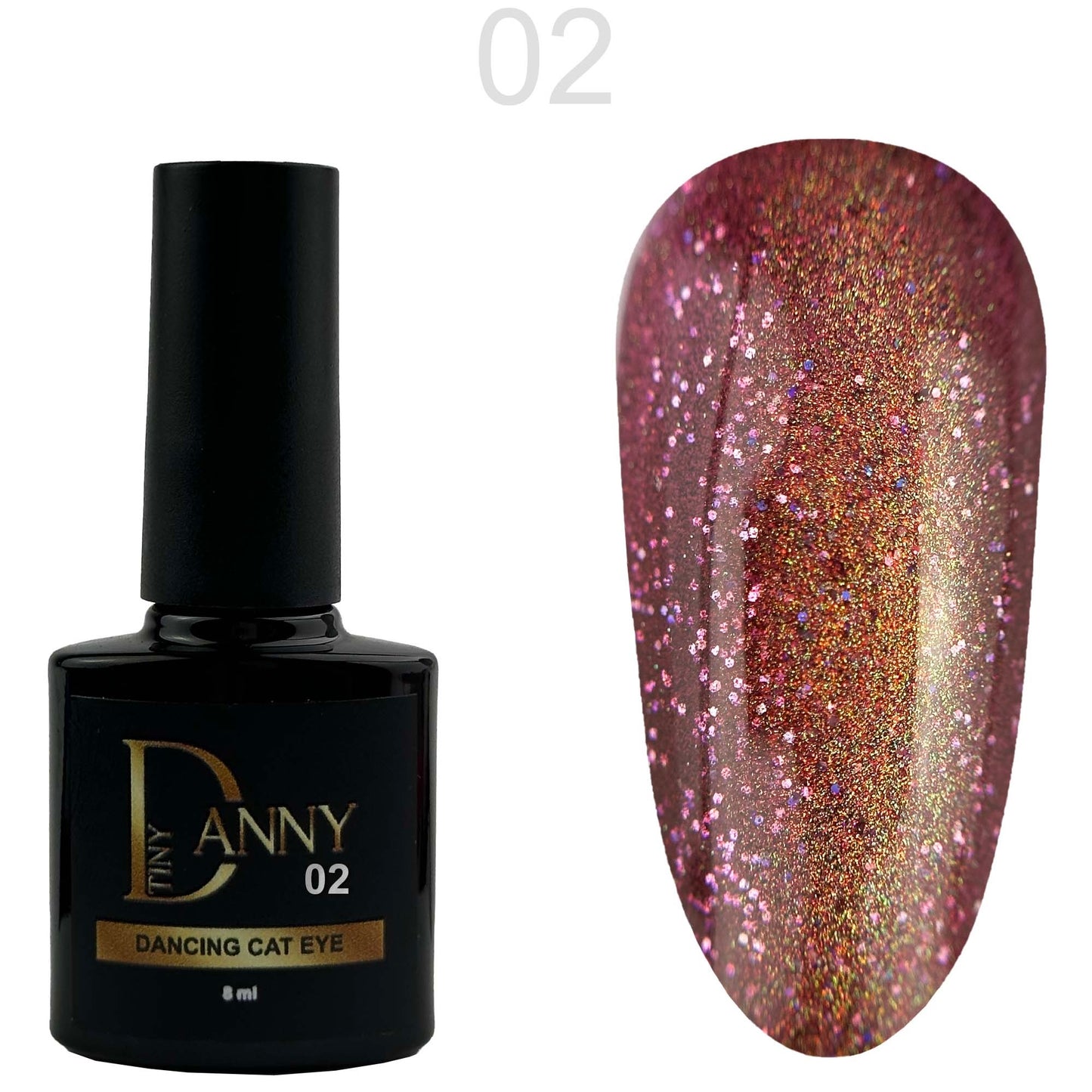 Danny Gel Polish Dancing Cat Eye 02, 8 ml