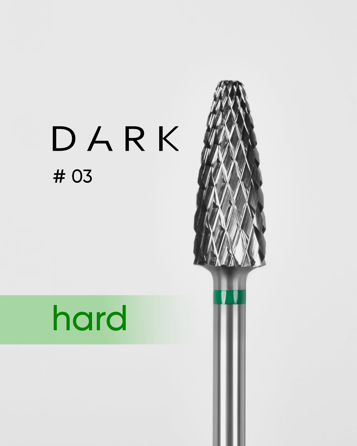 Dark Carbide Nail Drill Bit Green #03