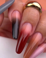 Pink Autumn Ombré No-Wipe Gel Paints for Nail Art & Gradients