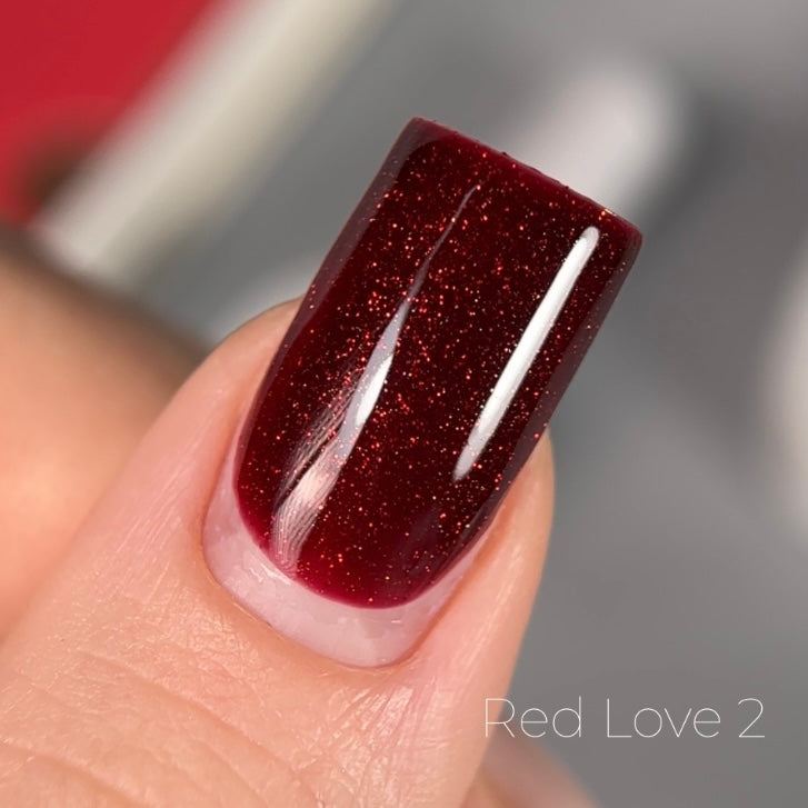 Saga Gel Polish Love Red 02, 10 ml
