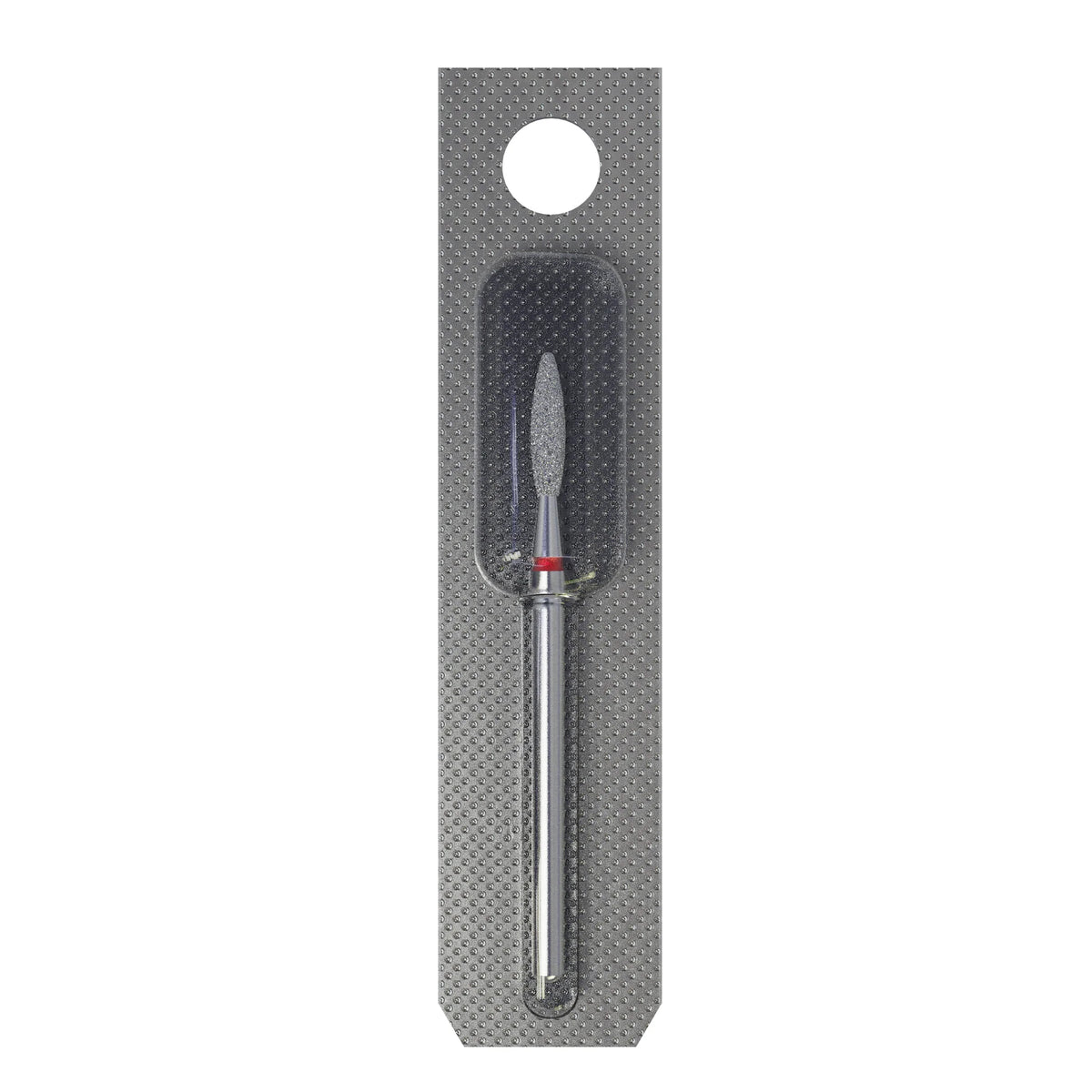 Staleks Expert Diamond nail drill bit flame Red, head diameter 2,3 mm, working part 10 mm