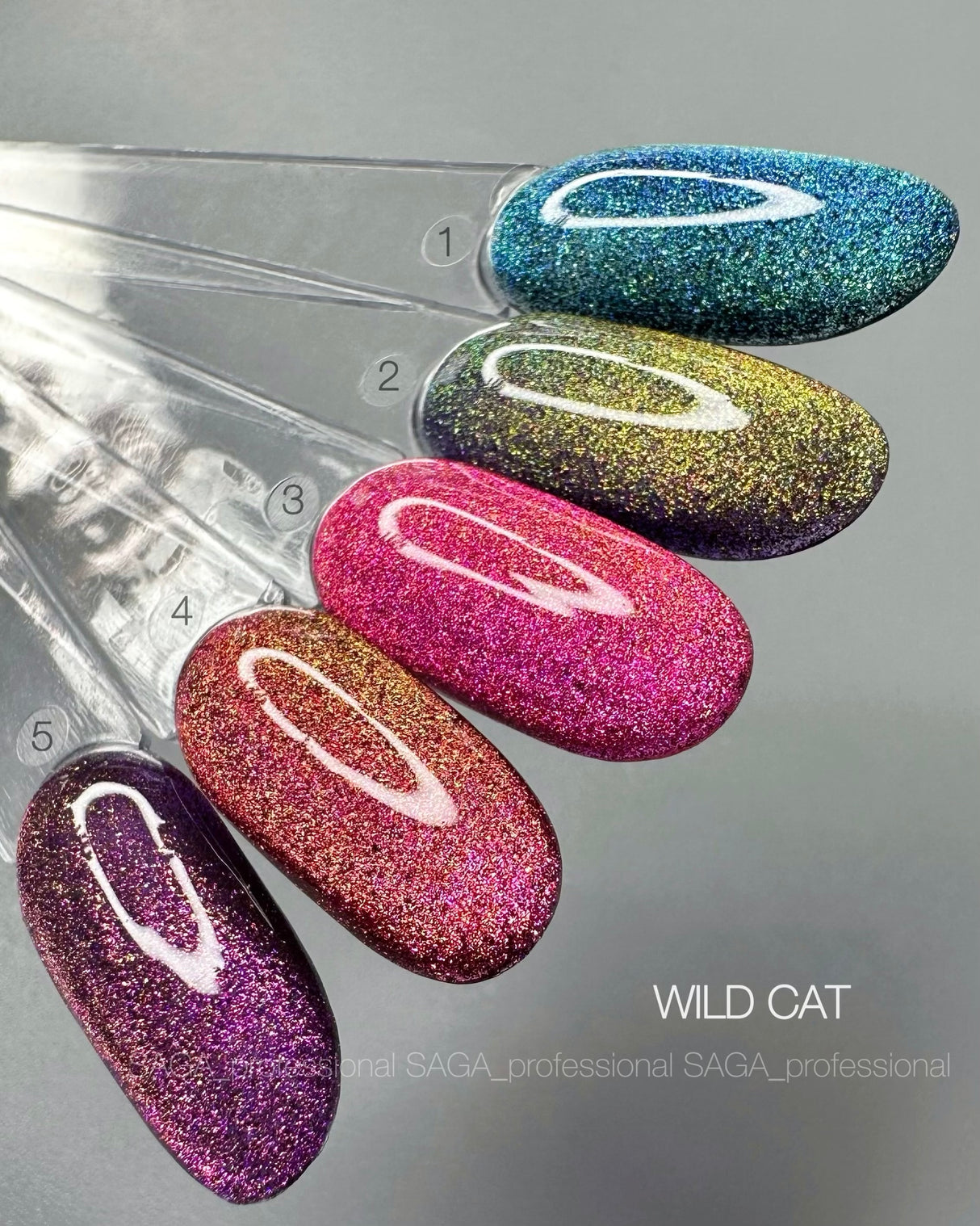 Saga Gel Polish Wild Cat 01, 9 ml