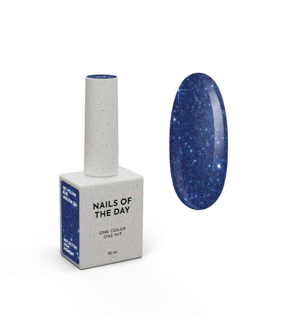 Nails Of The Day Gel Polish Reflective Blue Lagoon, 10 ml