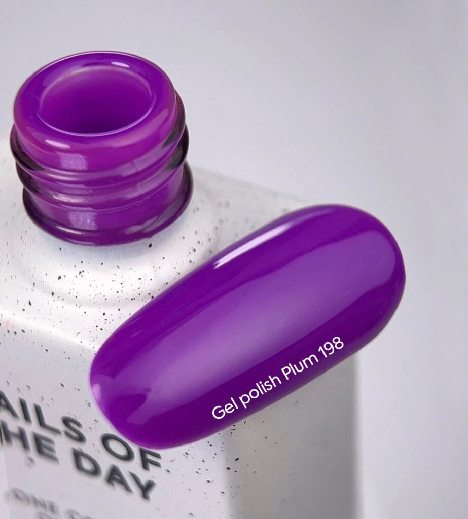 Nails Of The Day Gel Polish Plum-198, 10 ml