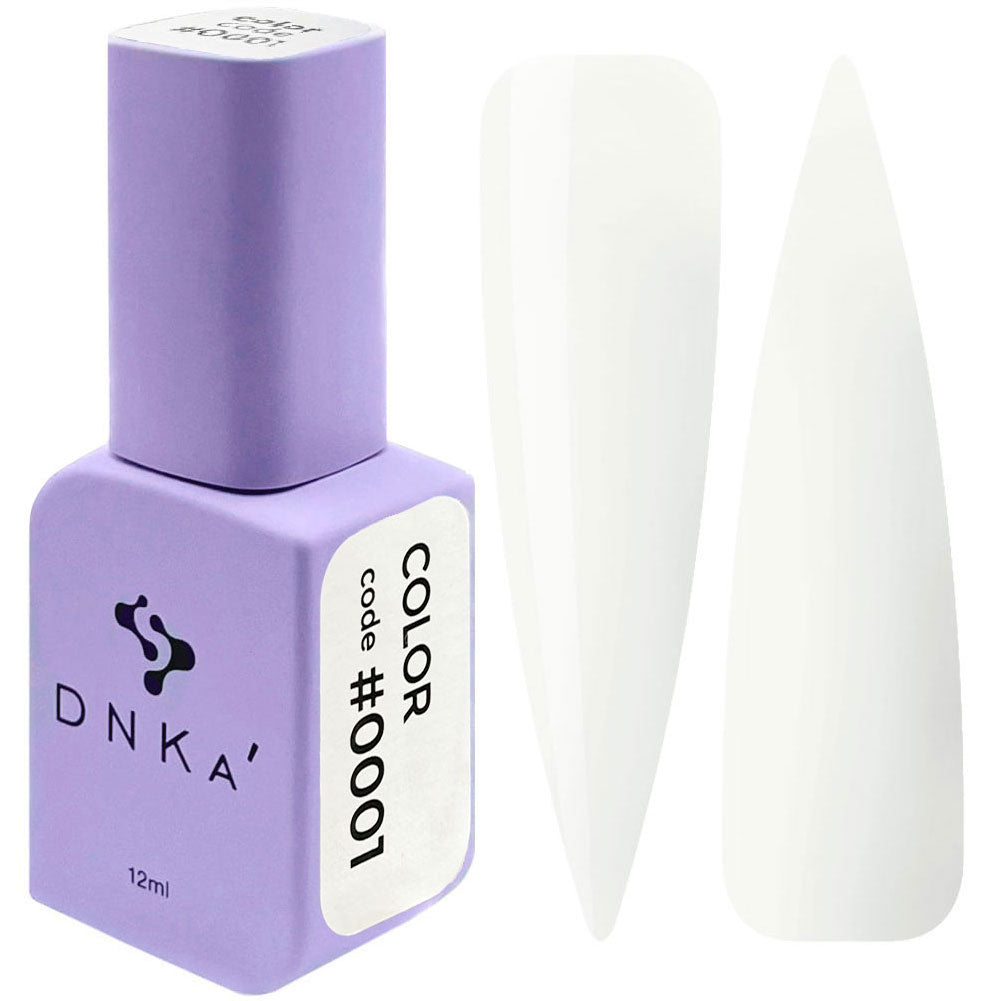 Dnka Gel Polish Color #0001 Milky, 12 ml