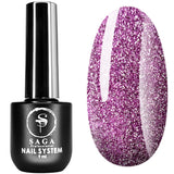 Saga Gel Polish Reflective Fiery Gel 10, 9 ml