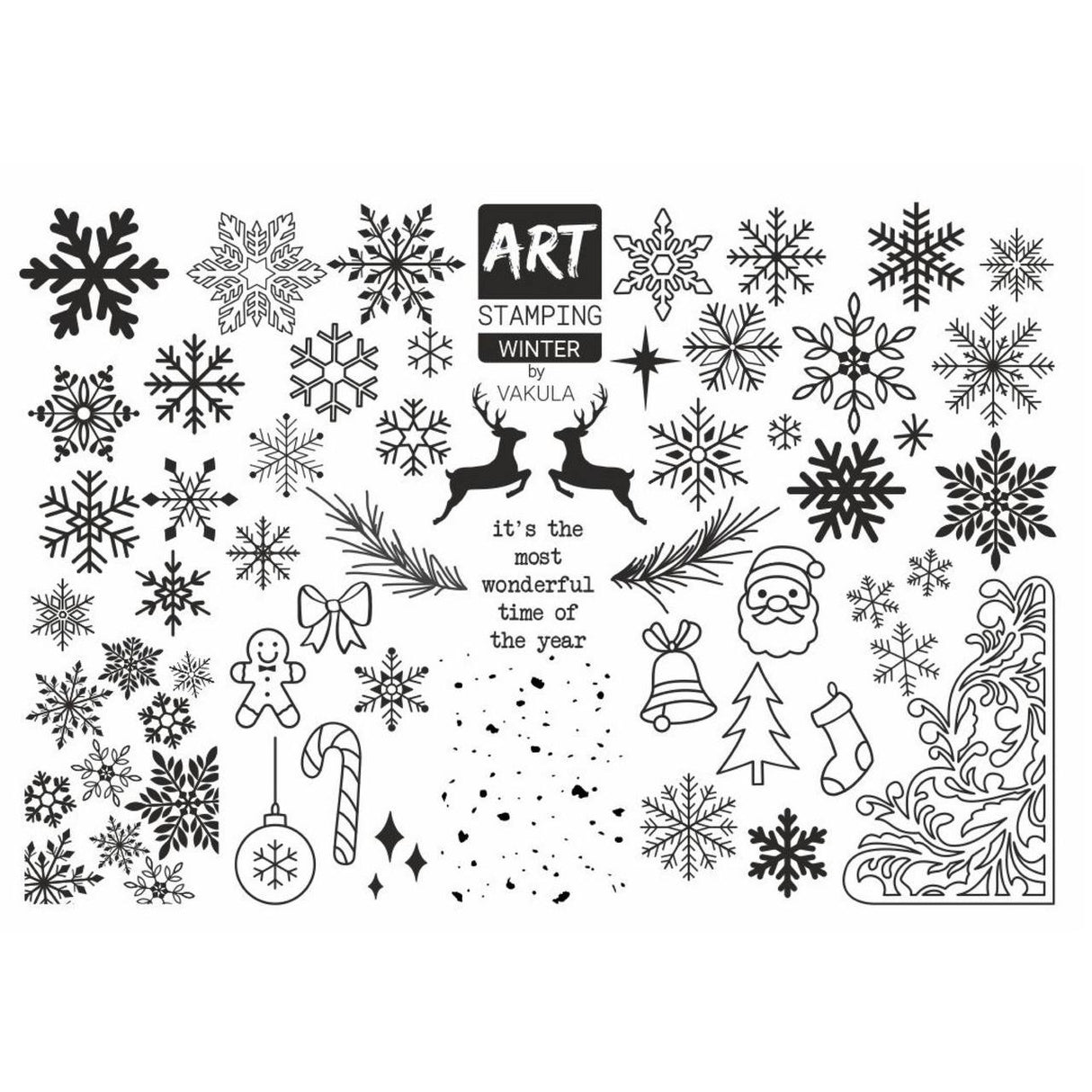 Art Stamping Mini Plate Winter by Vakula