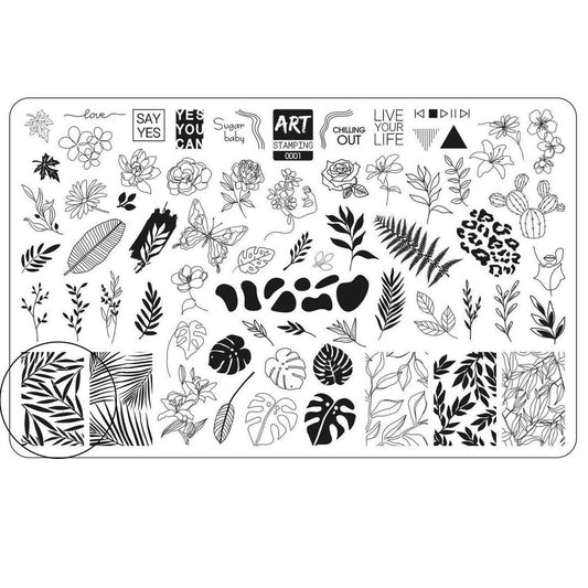 Art Stamping Plate 0001