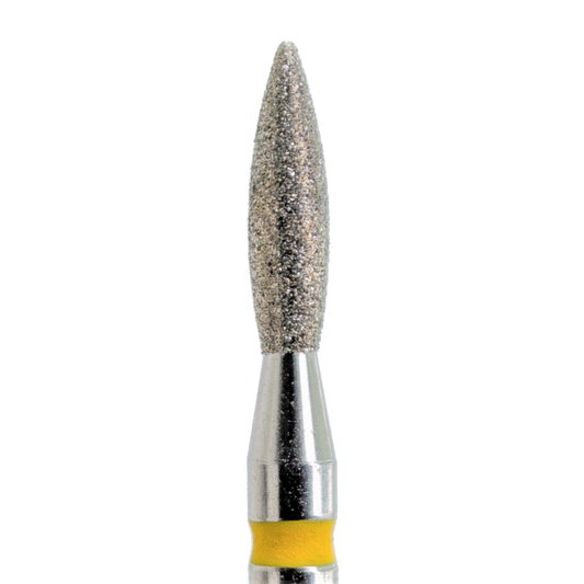 Diamond Nail Bit Yellow Flame Short 021 Kmiz