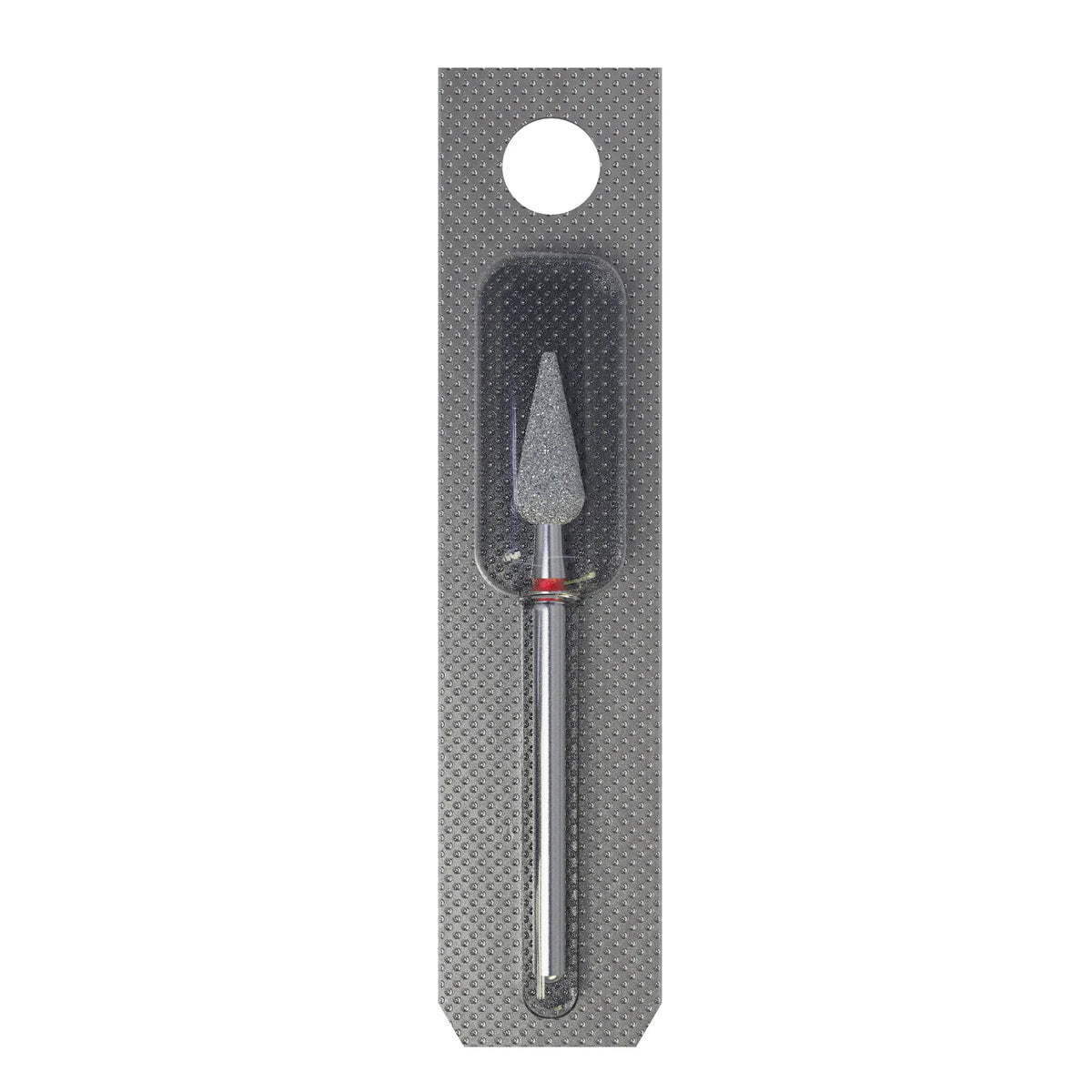 Staleks Expert Diamond nail drill bit pointed pear red, head diameter 5 mm, working part 12 mm
